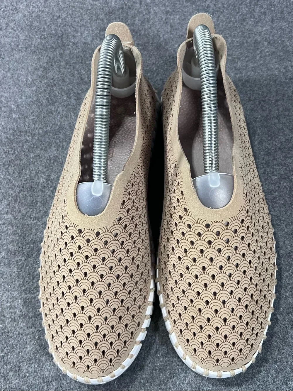 Ilse Jacobsen Womens Tulip 139 Tan White Sole Slip On Casual Shoes Size 38